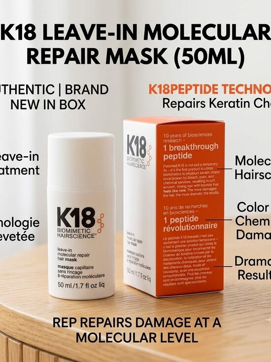 K18 Leave Other - K18 Leave In Molecular Repair Hair Mask Biomimetic Hairscience 50 ml / 1.7 oz